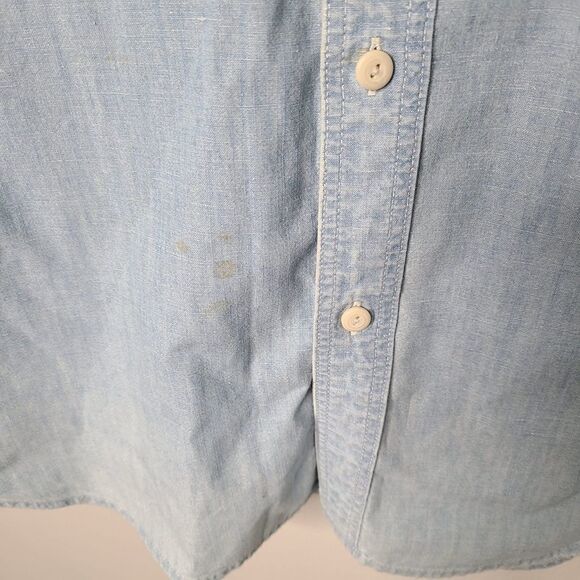 Revolve Adriano Goldschmied AG BENNING Denim Chambray SHIRT in Roadstead - Picture 9 of 14